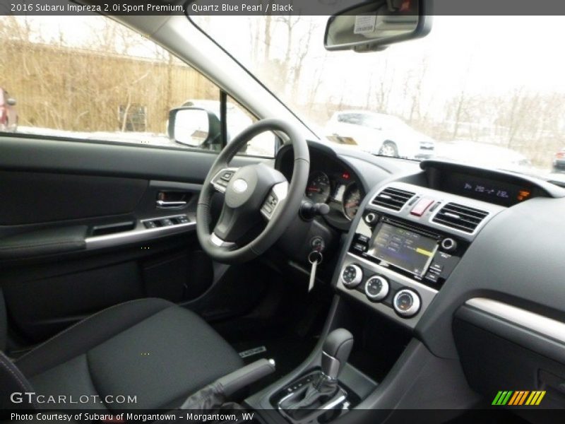 Quartz Blue Pearl / Black 2016 Subaru Impreza 2.0i Sport Premium