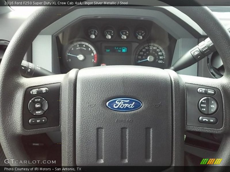 Ingot Silver Metallic / Steel 2016 Ford F250 Super Duty XL Crew Cab 4x4