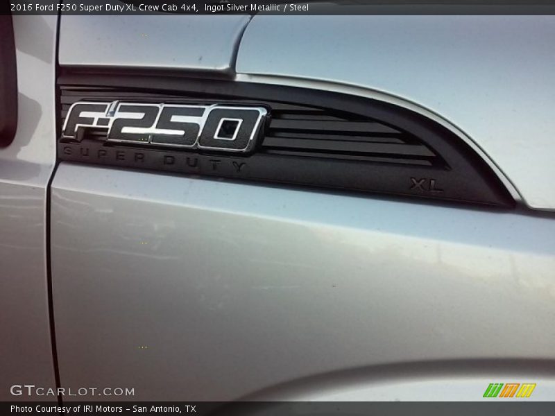 Ingot Silver Metallic / Steel 2016 Ford F250 Super Duty XL Crew Cab 4x4
