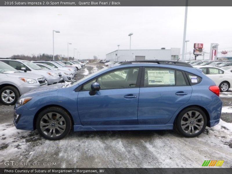 Quartz Blue Pearl / Black 2016 Subaru Impreza 2.0i Sport Premium