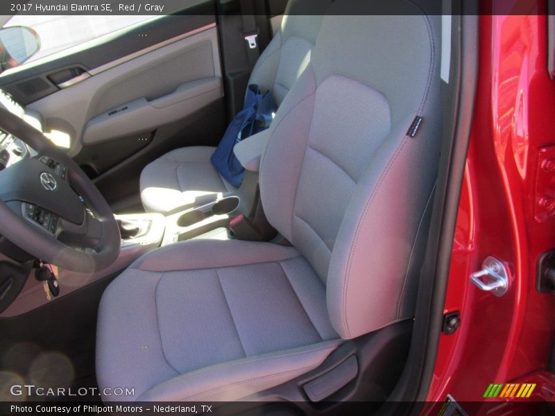 Red / Gray 2017 Hyundai Elantra SE