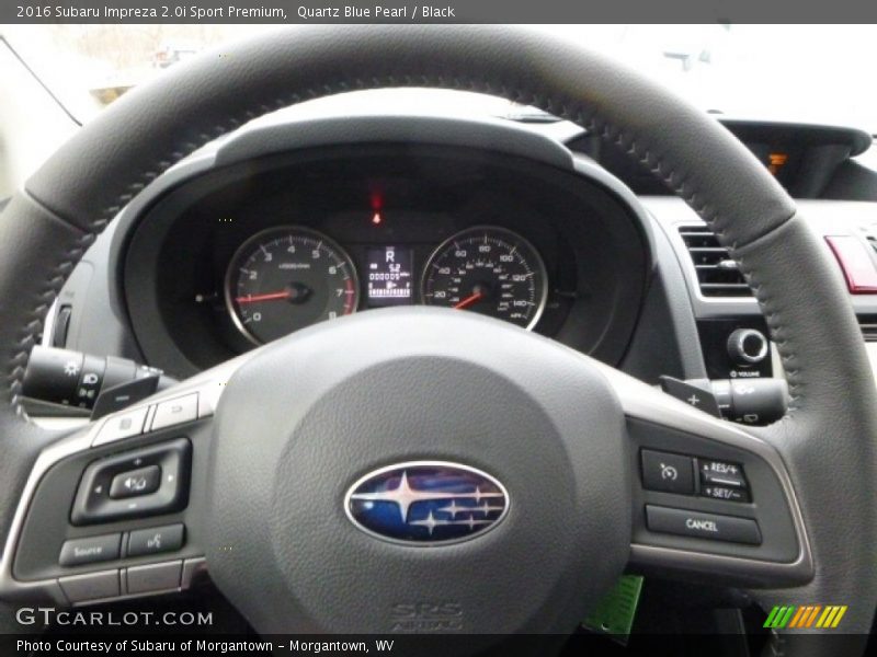 Quartz Blue Pearl / Black 2016 Subaru Impreza 2.0i Sport Premium