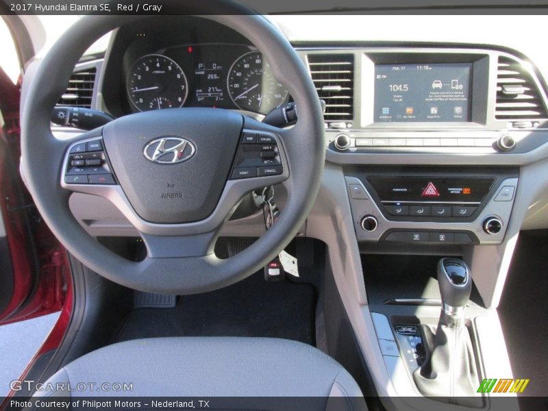 Red / Gray 2017 Hyundai Elantra SE