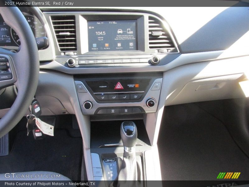Red / Gray 2017 Hyundai Elantra SE