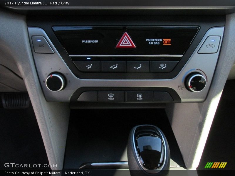 Red / Gray 2017 Hyundai Elantra SE