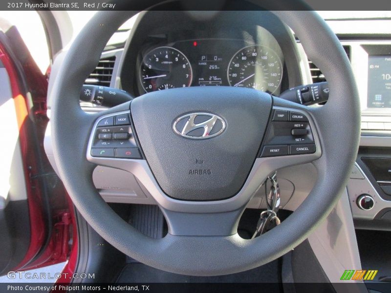 Red / Gray 2017 Hyundai Elantra SE