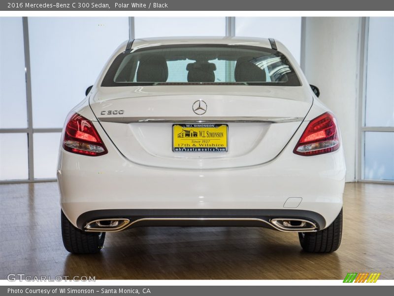 Polar White / Black 2016 Mercedes-Benz C 300 Sedan