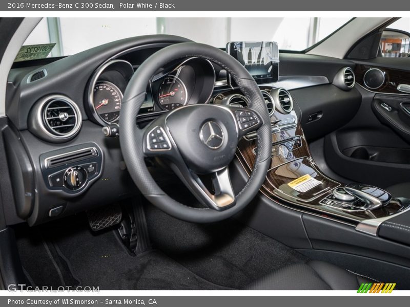 Polar White / Black 2016 Mercedes-Benz C 300 Sedan