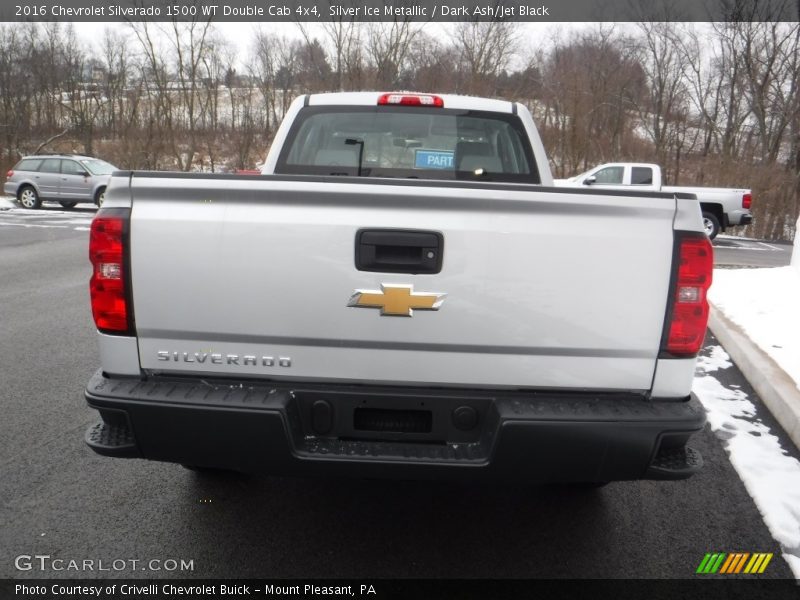 Silver Ice Metallic / Dark Ash/Jet Black 2016 Chevrolet Silverado 1500 WT Double Cab 4x4