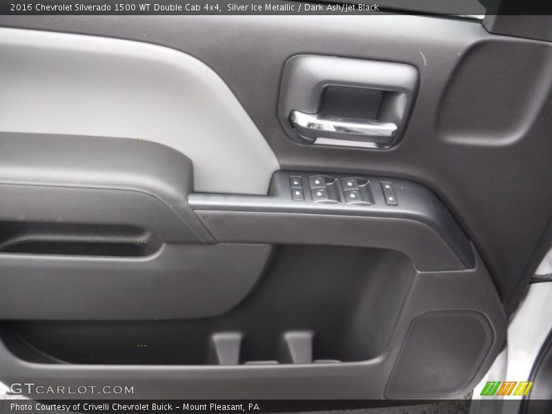 Silver Ice Metallic / Dark Ash/Jet Black 2016 Chevrolet Silverado 1500 WT Double Cab 4x4