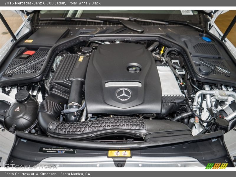 Polar White / Black 2016 Mercedes-Benz C 300 Sedan