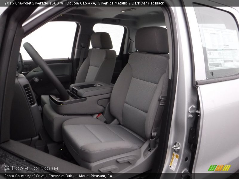 Silver Ice Metallic / Dark Ash/Jet Black 2016 Chevrolet Silverado 1500 WT Double Cab 4x4