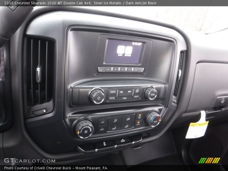 Silver Ice Metallic / Dark Ash/Jet Black 2016 Chevrolet Silverado 1500 WT Double Cab 4x4