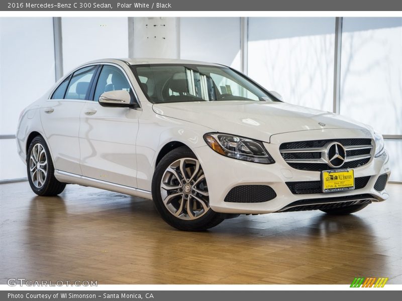Polar White / Black 2016 Mercedes-Benz C 300 Sedan