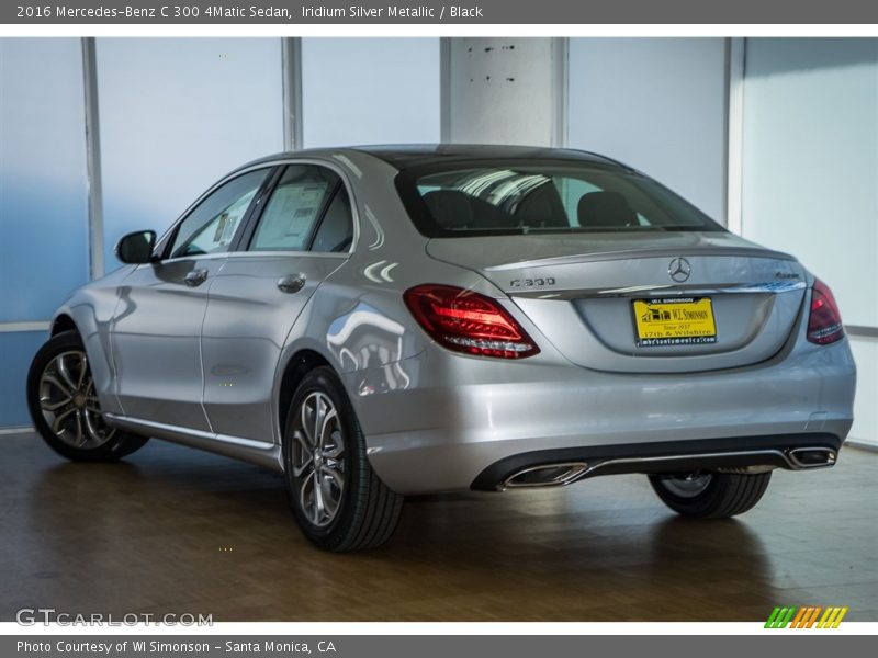 Iridium Silver Metallic / Black 2016 Mercedes-Benz C 300 4Matic Sedan