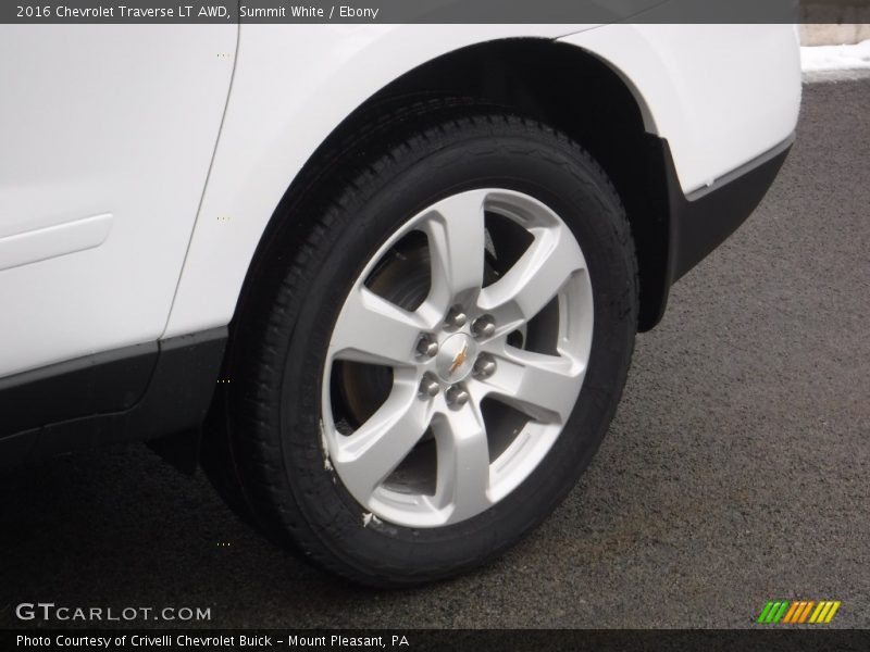 Summit White / Ebony 2016 Chevrolet Traverse LT AWD