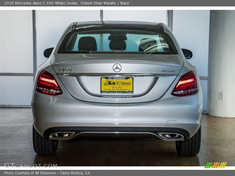 Iridium Silver Metallic / Black 2016 Mercedes-Benz C 300 4Matic Sedan