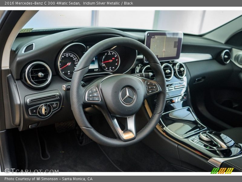 Iridium Silver Metallic / Black 2016 Mercedes-Benz C 300 4Matic Sedan
