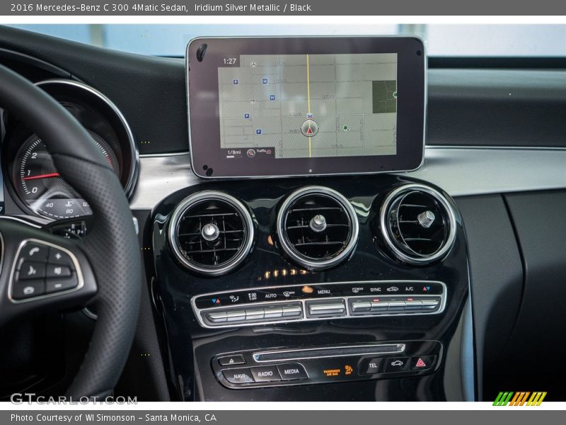Iridium Silver Metallic / Black 2016 Mercedes-Benz C 300 4Matic Sedan