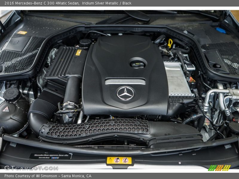 Iridium Silver Metallic / Black 2016 Mercedes-Benz C 300 4Matic Sedan