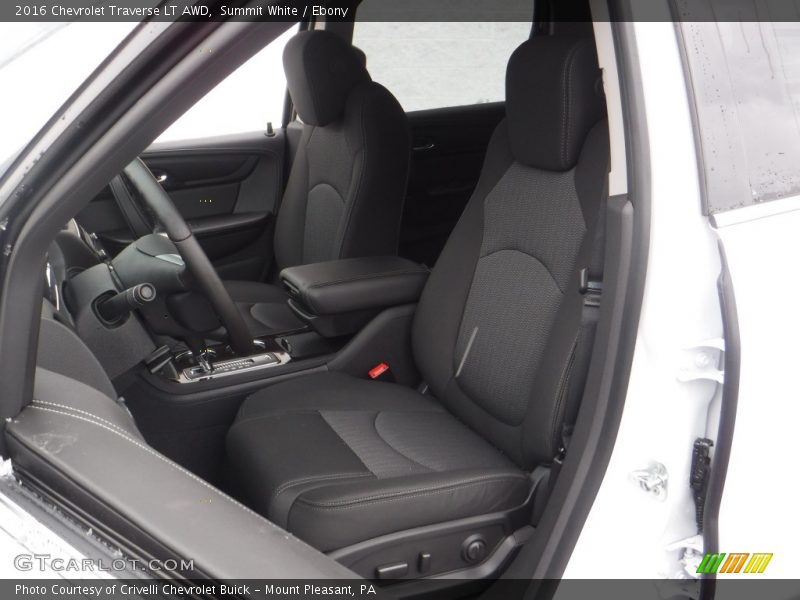 Summit White / Ebony 2016 Chevrolet Traverse LT AWD