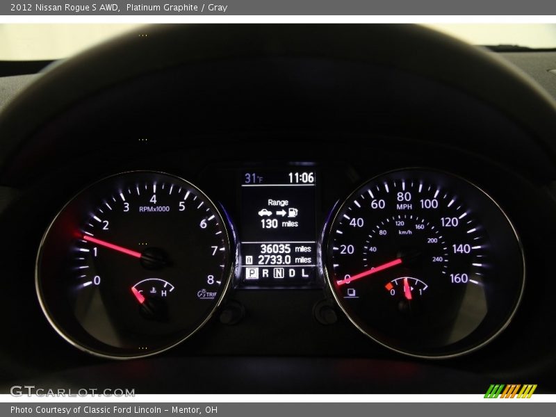 Platinum Graphite / Gray 2012 Nissan Rogue S AWD