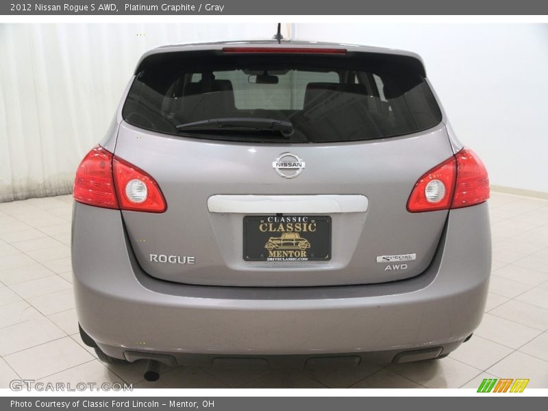 Platinum Graphite / Gray 2012 Nissan Rogue S AWD