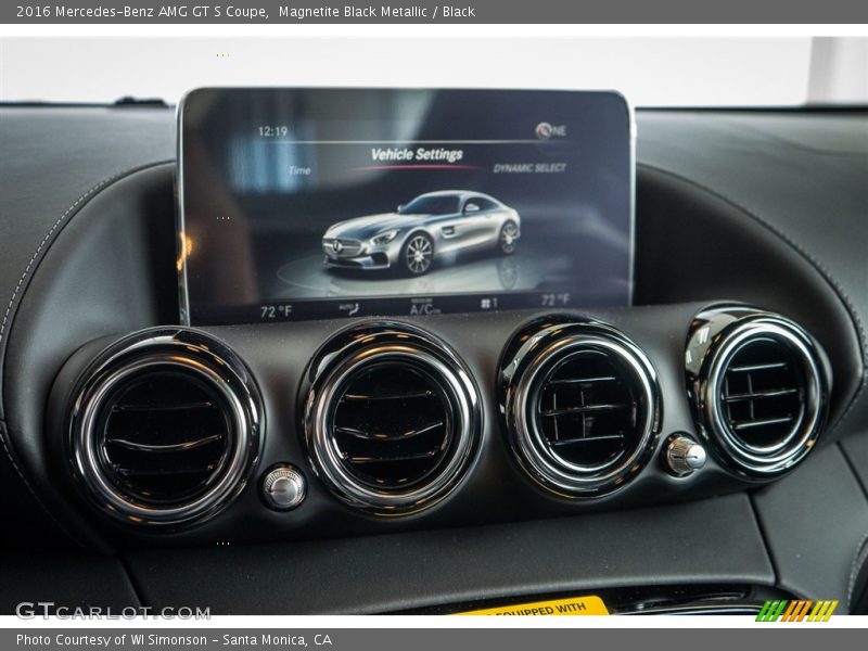 Controls of 2016 AMG GT S Coupe
