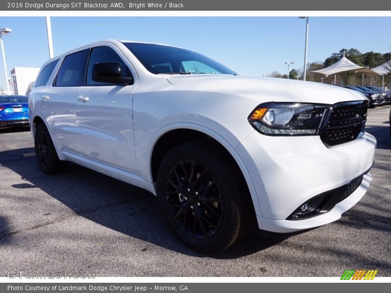 Bright White / Black 2016 Dodge Durango SXT Blacktop AWD
