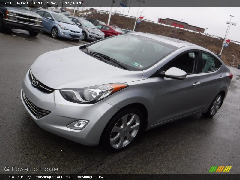 Silver / Black 2012 Hyundai Elantra Limited