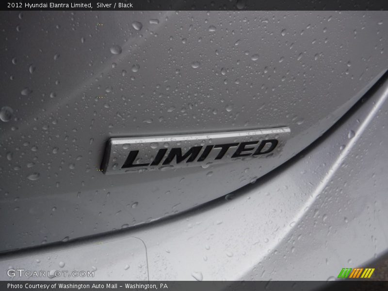 Silver / Black 2012 Hyundai Elantra Limited