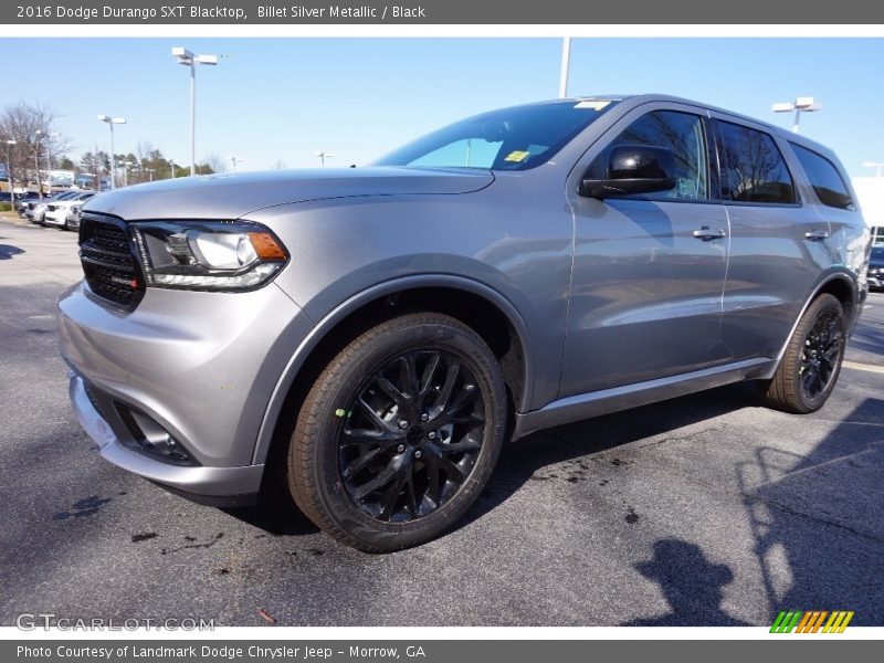 Billet Silver Metallic / Black 2016 Dodge Durango SXT Blacktop