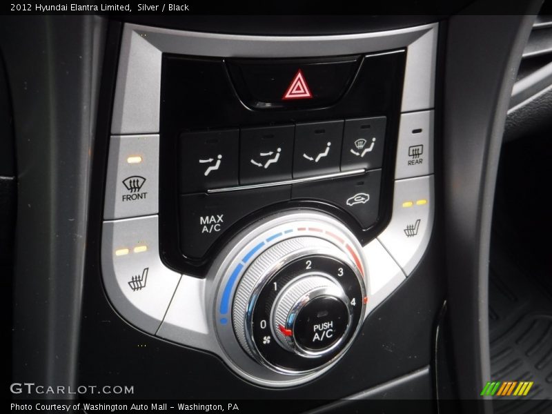Silver / Black 2012 Hyundai Elantra Limited