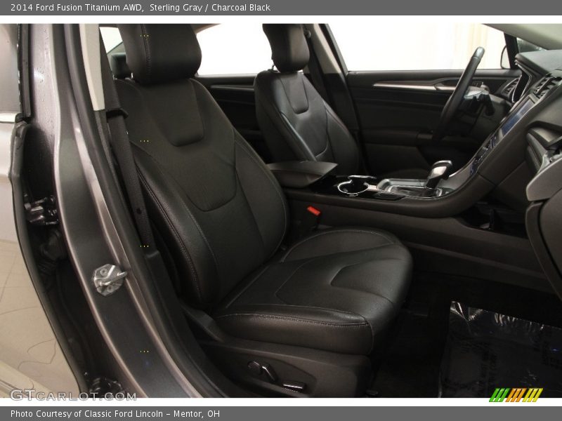 Sterling Gray / Charcoal Black 2014 Ford Fusion Titanium AWD