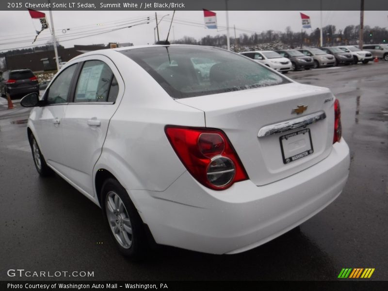 Summit White / Jet Black/Brick 2015 Chevrolet Sonic LT Sedan