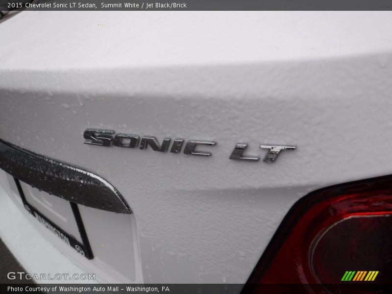 Summit White / Jet Black/Brick 2015 Chevrolet Sonic LT Sedan