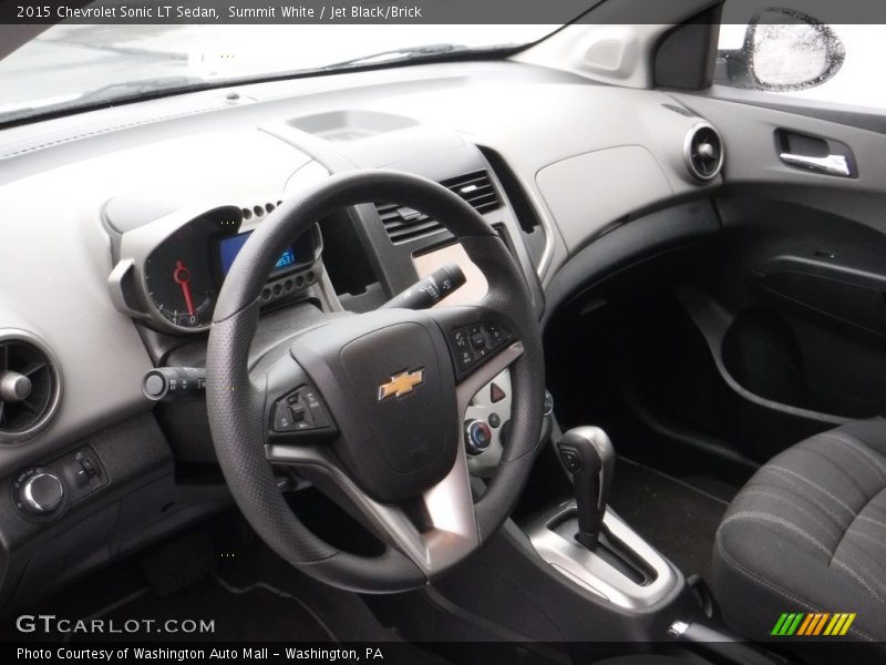 Summit White / Jet Black/Brick 2015 Chevrolet Sonic LT Sedan