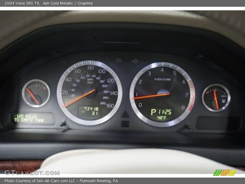 Ash Gold Metallic / Graphite 2004 Volvo S80 T6