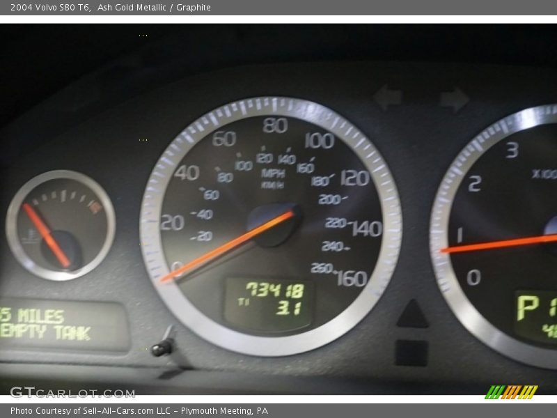 Ash Gold Metallic / Graphite 2004 Volvo S80 T6