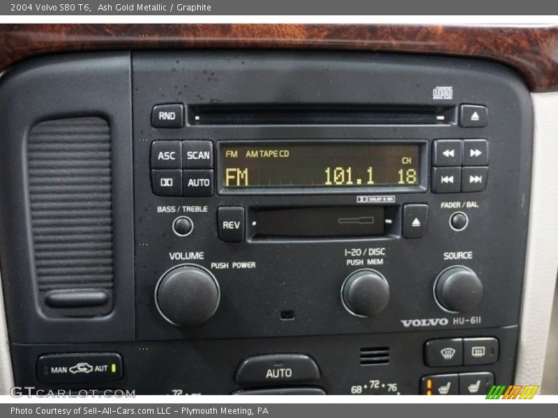 Ash Gold Metallic / Graphite 2004 Volvo S80 T6