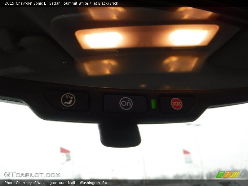 Summit White / Jet Black/Brick 2015 Chevrolet Sonic LT Sedan