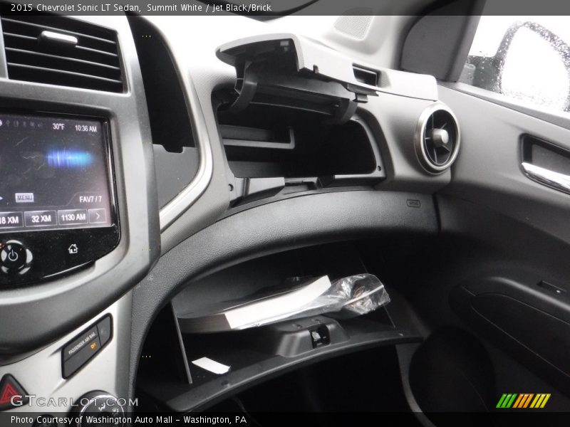 Summit White / Jet Black/Brick 2015 Chevrolet Sonic LT Sedan