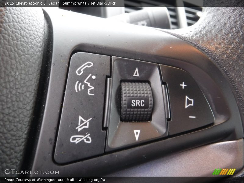 Summit White / Jet Black/Brick 2015 Chevrolet Sonic LT Sedan
