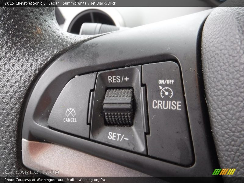 Summit White / Jet Black/Brick 2015 Chevrolet Sonic LT Sedan