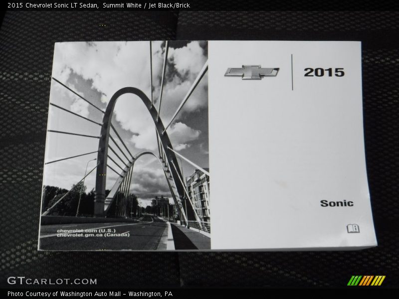 Summit White / Jet Black/Brick 2015 Chevrolet Sonic LT Sedan