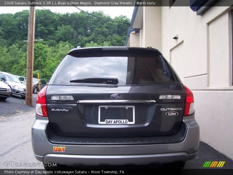 Diamond Gray Metallic / Warm Ivory 2008 Subaru Outback 3.0R L.L.Bean Edition Wagon