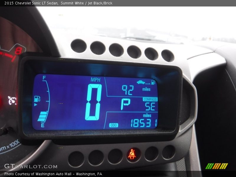 Summit White / Jet Black/Brick 2015 Chevrolet Sonic LT Sedan