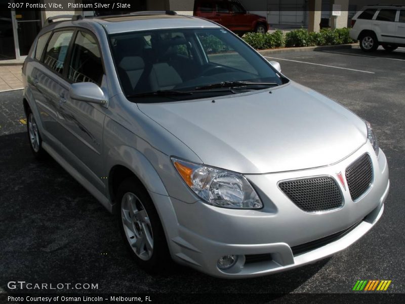 Platinum Silver / Slate 2007 Pontiac Vibe