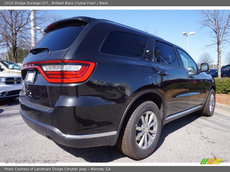 Brilliant Black Crystal Pearl / Black 2016 Dodge Durango SXT