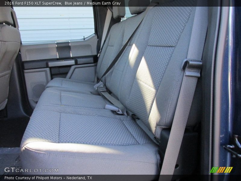Blue Jeans / Medium Earth Gray 2016 Ford F150 XLT SuperCrew